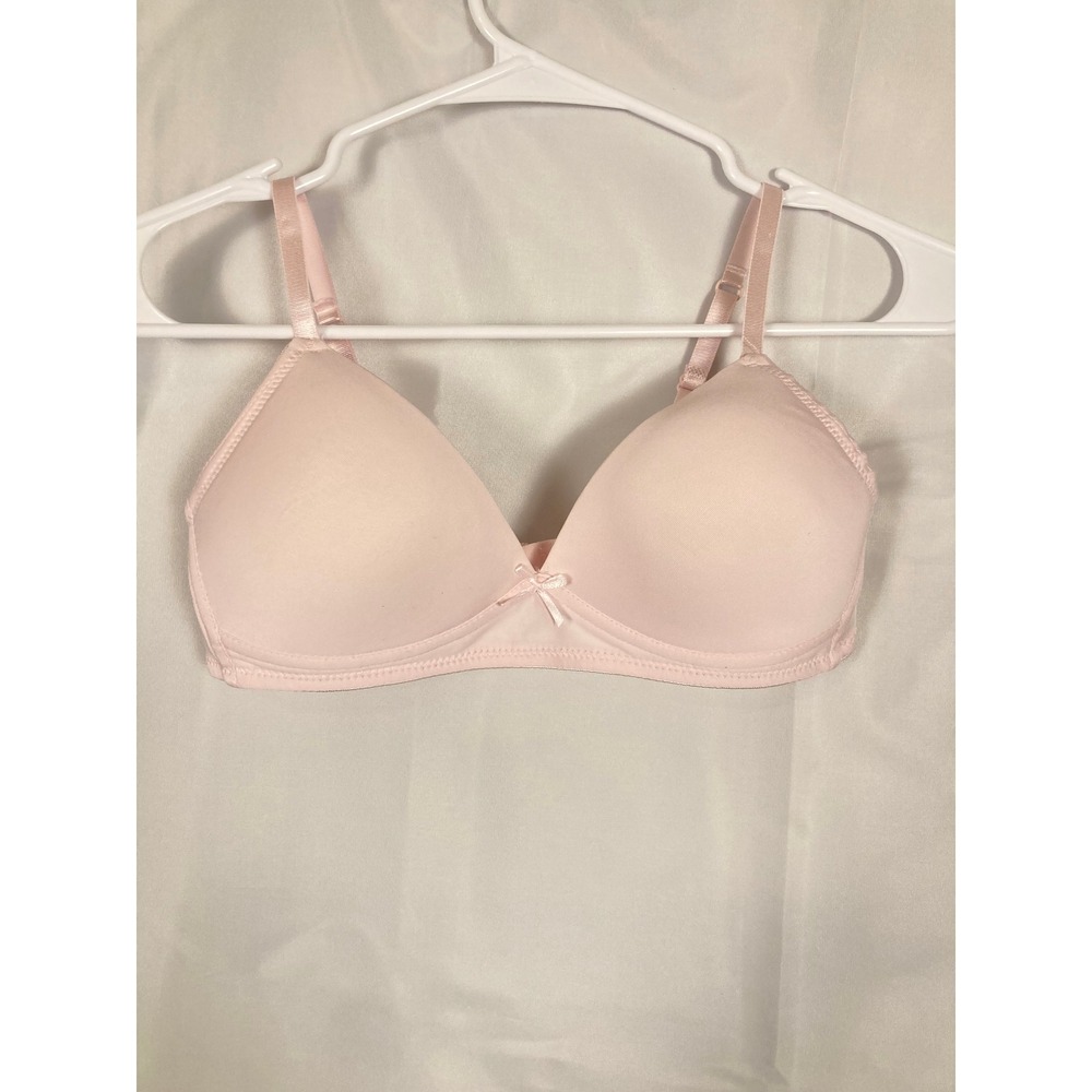 34 A Tahari Girl Pink Padded Wireless Bralette T-Shirt Bra